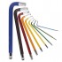 SHOPRO Metric Color Coded Long Ball End Hex Keys - 9 Pieces